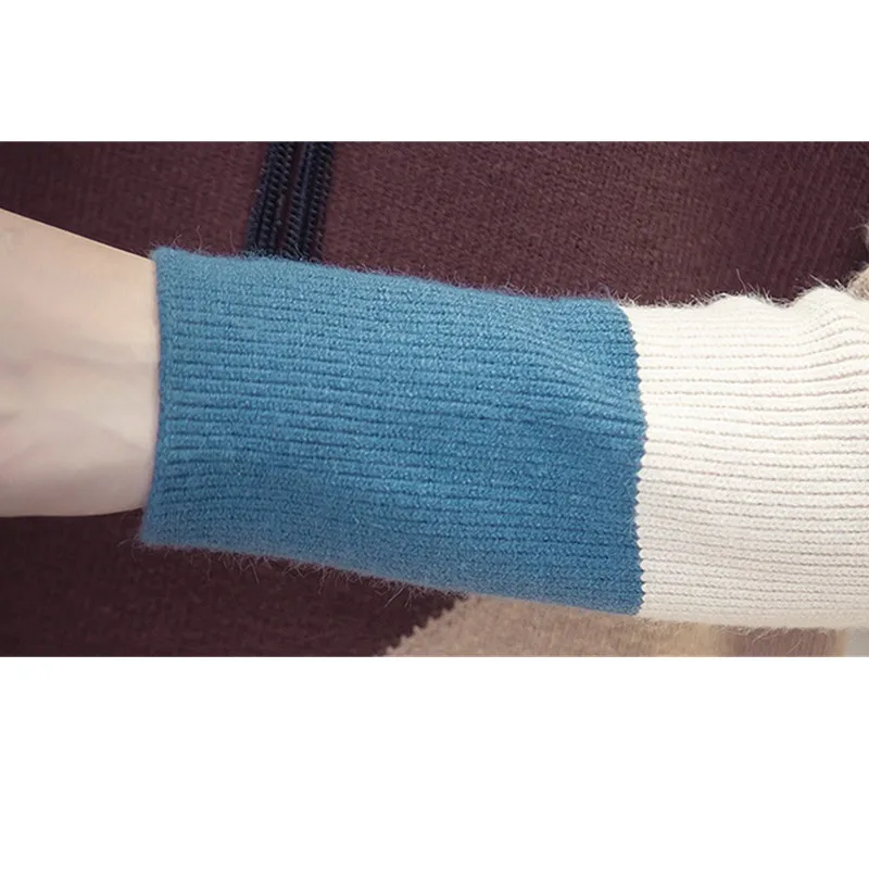 Women Fashion Thick Sweater Dresses Plus Size 4XL Casual Sexy Knitted Cotton Autumn Long Sleeve Pullovers Dress Vestidos L117 | Женская