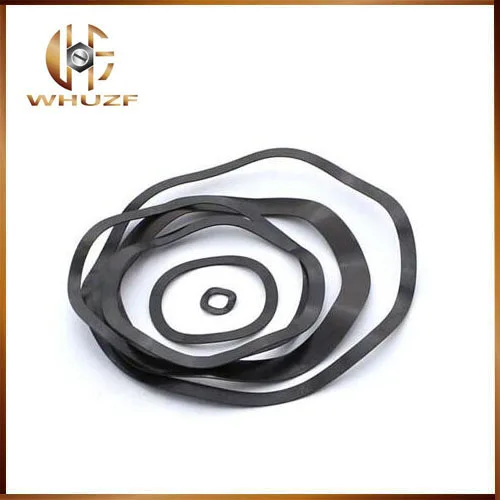 Шайба с пружиной из углеродистой стали трехволновая crest M3 M4 M5 M6 M8 M10 M16 черная волна