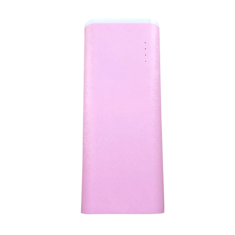 pink Двойной USB светодиодный 5x18650 DIY внешний аккумулятор зарядное устройство чехол держатель коробка для iPhone samsung huawei Xiaomi redmi - Цвет: pink