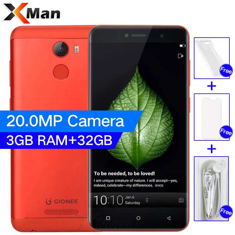 Gionee A1 Lite мобильный телефон 3g Оперативная память 32 г Встроенная 5 3 дюймов 4000 мАч