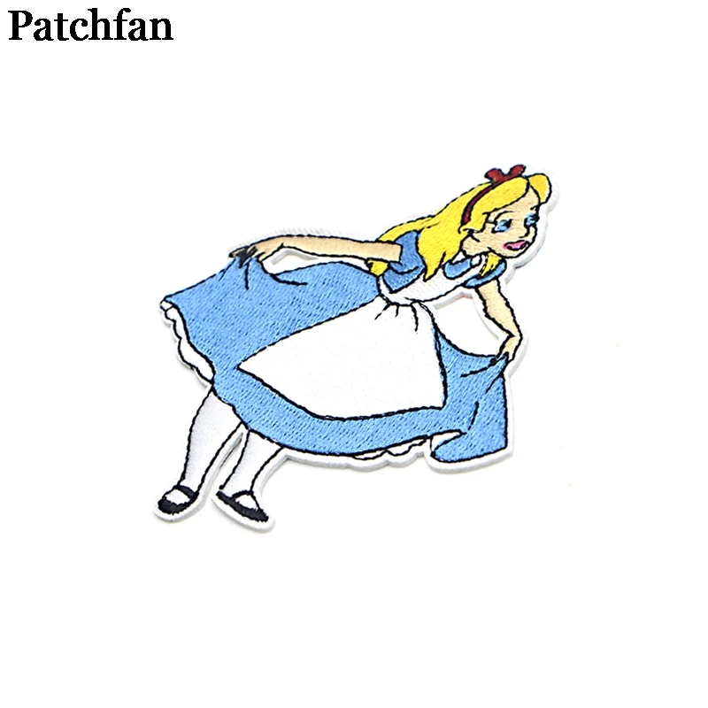 Patchfan Милая Аппликация нашивки Железный На para рубашка одежда вышитый Стикер одежда с героями мультфильмов платье значок A2104