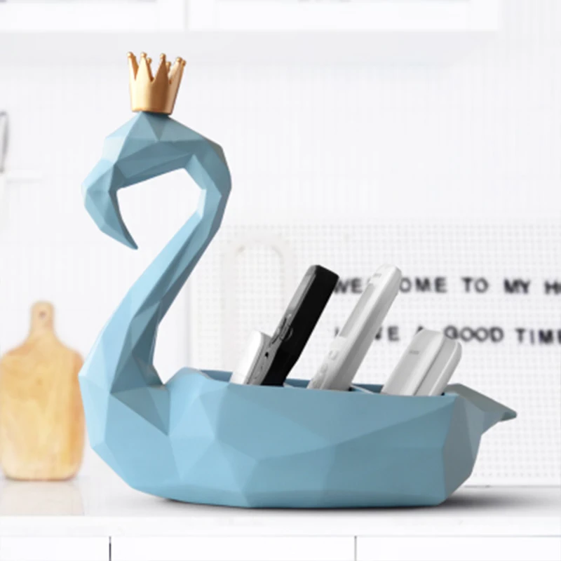 Nordic flamingo key storage box decoration creative hall coffee table mobile phone remote control desktop display | Дом и сад