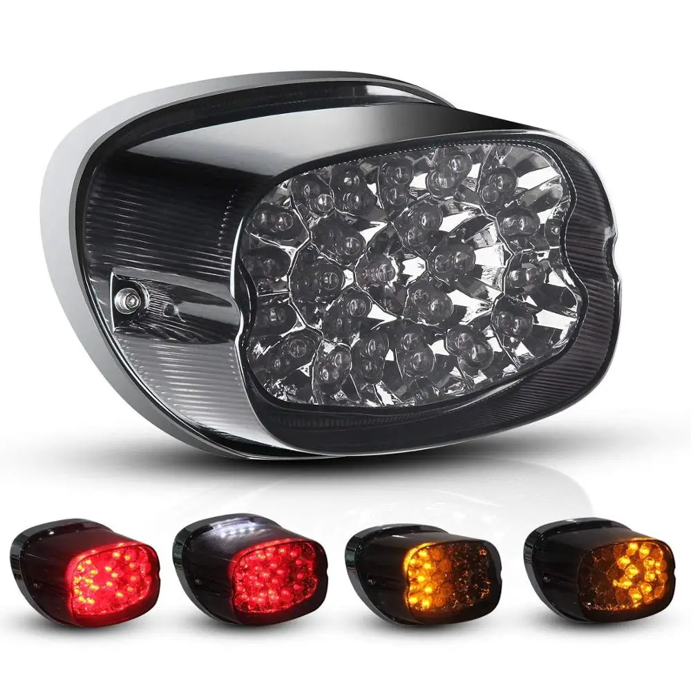 

Motorcycle Tail Light LED integrated Turn Signals for Fatboy, Sportster, Dyna, Road King, Glides, XL 883 1200