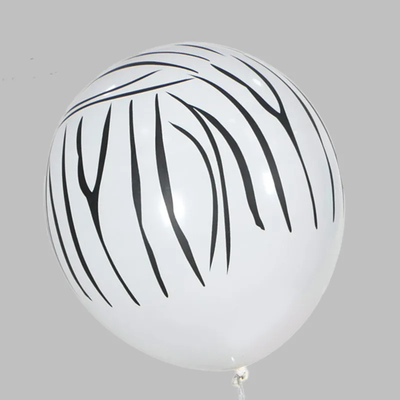 10 Pcs/lot Big White Zebra Cow Animal Air Helium Latex Balloon for Kids Gift Birthday Party Decor Zoo Theme Supplies Toys | Дом и сад