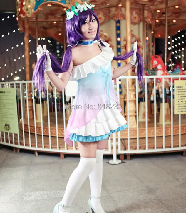 Шифоновая футболка с надписью Love Live Yume no Tobira Dreams Gate Nozomi Tojo Униформа наряд аниме