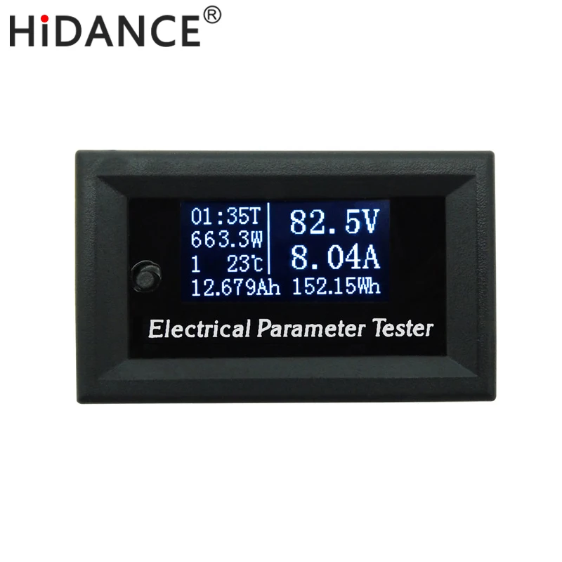 HD OLED В 100 в DC Вольтметр дисплей Мониторы тестер токовые метры зарядное устройство