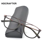 HDCRAFTER деревянная оправа для очков с прозрачными линзами, мужские медные очки по рецепту при близорукости, мужские деревянные оптические оправы