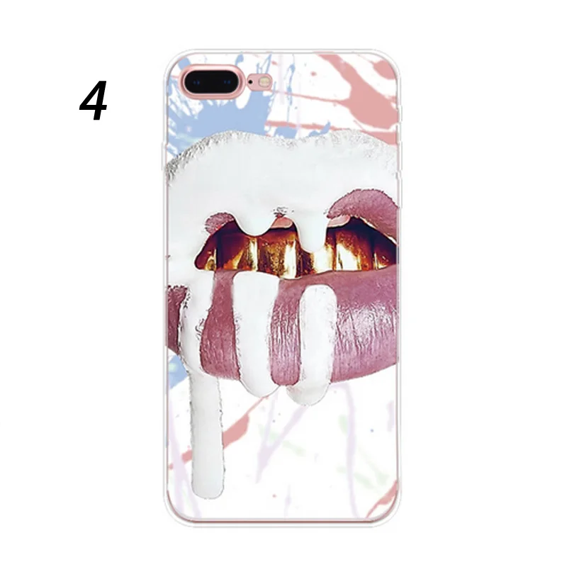 Новый стиль крем Средства ухода за губами узор живопись ТПУ Мягкая телефон Coque