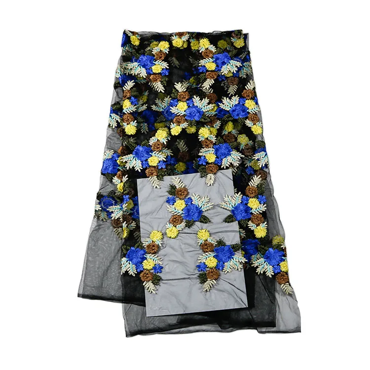 2017 новые 5 ярдов/много Швейцарский высокое качество красивый цветок тюль Кружево