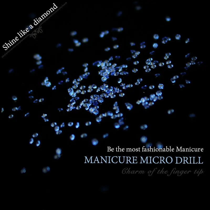 Высокое качество 1 мм прозрачный/прозрачный AB новый кристалл для 3D ногтей стекло