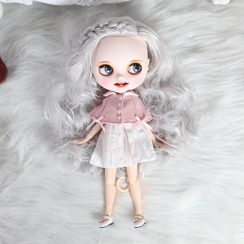 doll clothes shoes ICY Nude Blyth Кукла № 2 открытый рот с зубами резные губы матовые лица суставы тела сонные глаза 1/6 bjd, licca, jerryberry, pullip - Цвет: doll clothes shoes