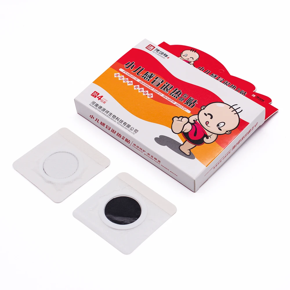 4 шт./корт. Охлаждающий гелевый пластырь для младенцев и взрослых с мгновенным