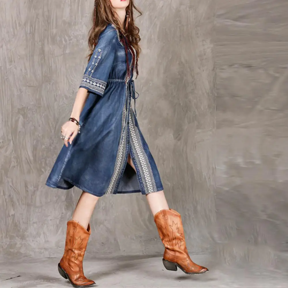 Новинка 2019 Yfashion женское летнее элегантное Очаровательное платье вышивка в