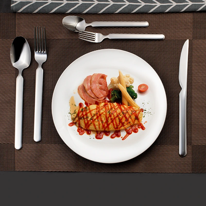

20pcs Luxury Silver Dinnerware Set Stainless Steel Cutlery Wedding Silverware Tableware Party Dining set Knife and Fork Giftbox