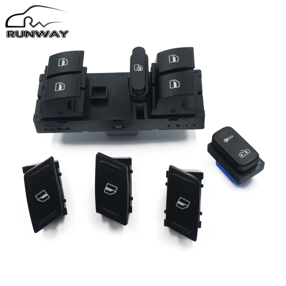 Для SKODA Octavia MK2 Yeti 2003 2014 Power Window дверной контрольный переключатель Button 5 шт./компл.