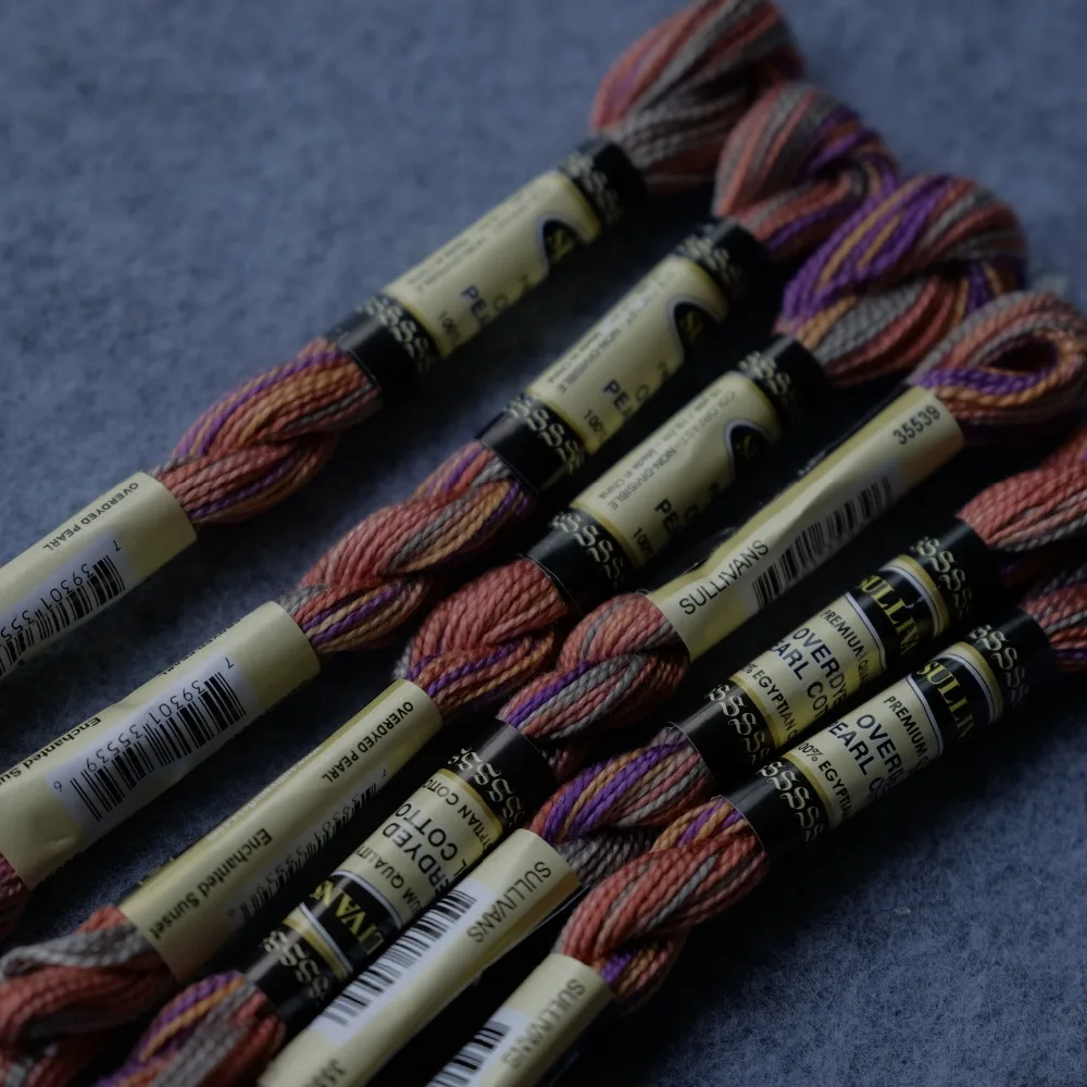 Разные цвета размер 5 хлопковая вышивка нитью с жемчугом для вышивки крестиком 15