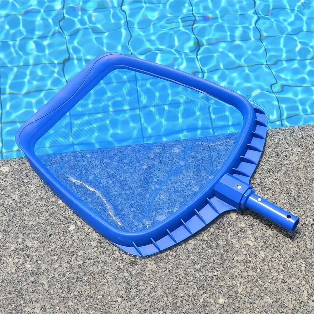 

Professional Blue Plastic Leaf Rake Mesh Net Skimmer Clean Swimming Pool Tool Leaf Skimmer Net Drop Shipping well made