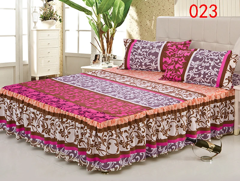 Бежевая красная полиэфирная юбка для кровати покрывало матраса Нижняя близнецов