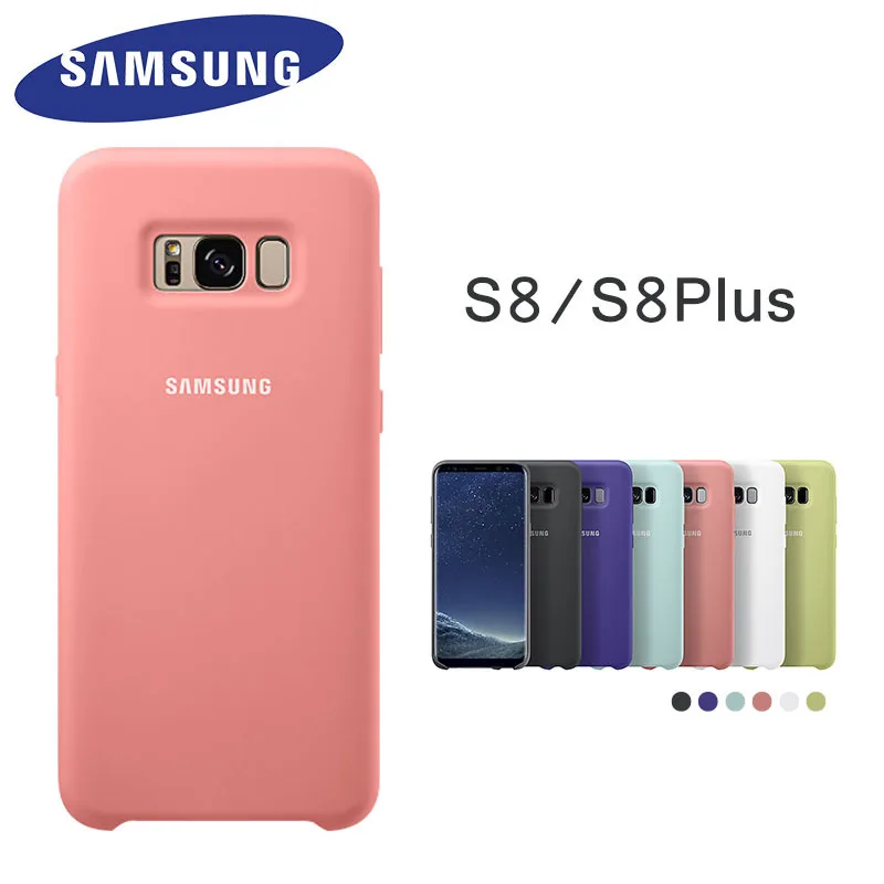 чехол 100% оригинальный силиконовый для Samsung Galaxy S8 PLUS + g9550 9500 защита от EF PG950 износа 6