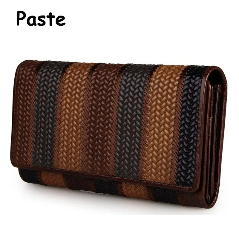 Натуральная кожаные кошельки для женщин клатч кошелек портмоне из телячьей кожи