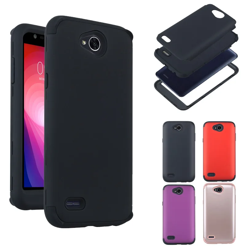 Ударопрочный жесткий гибридный защитный чехол накладка для LG X Charge/X Power 2/Fiesta 2/LG