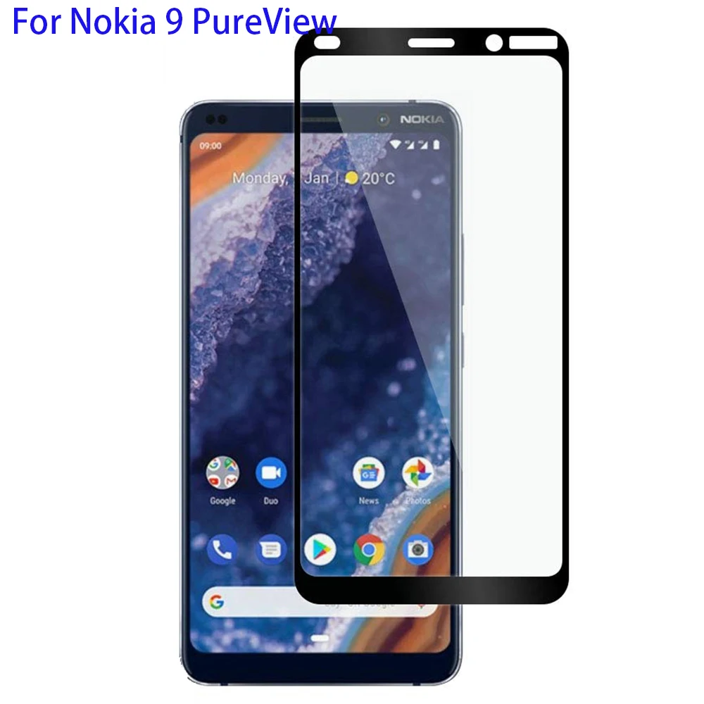2 шт Naxtop протектор экрана из закаленного стекла для Nokia 9 PureView 8 Sirocco X71 4 3