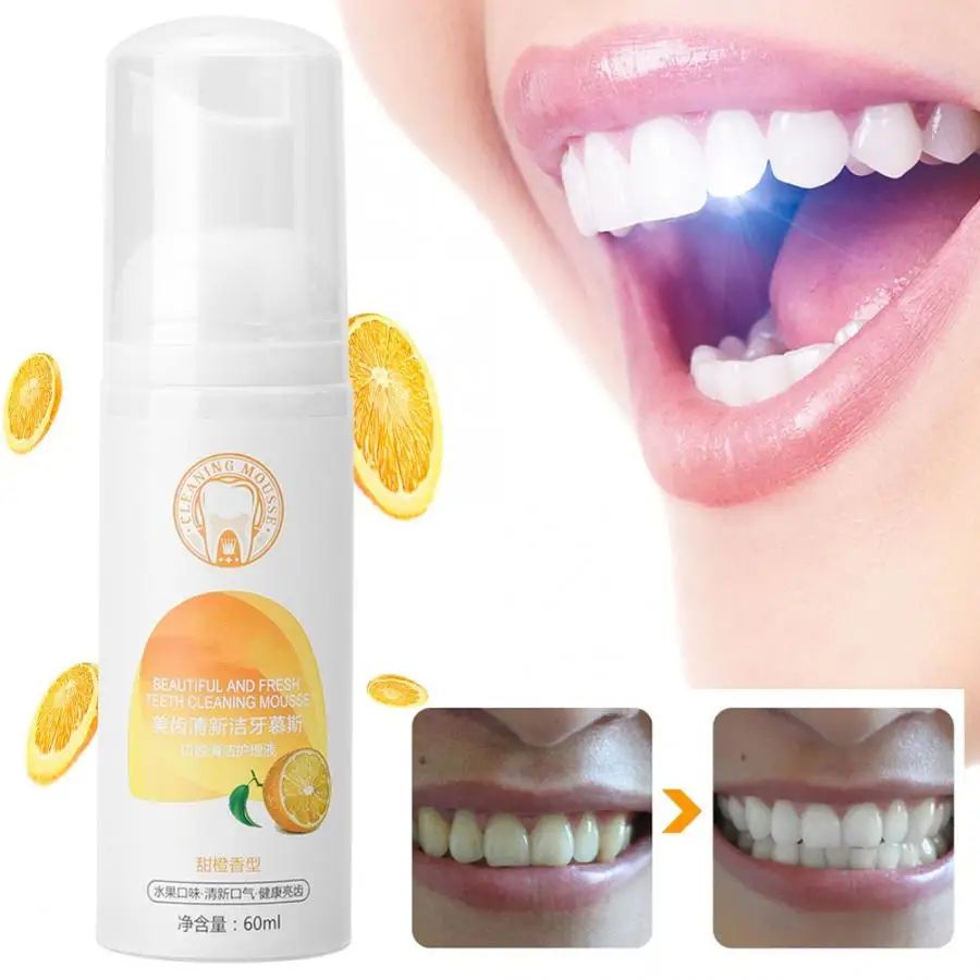 60 мл отбеливание зубов пены зубной налет удаление гигиена полости рта пасты