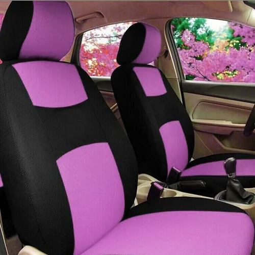 

High Quality Car Seat Covers Universal Fit Polyester 3MM Composite Sponge Car Styling lada car covers seat cover accessories2016