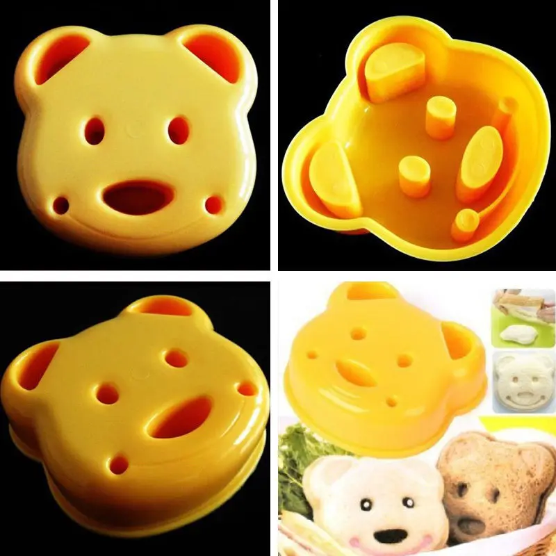 Цельнокроеное платье из медведь образный тосты хлебопечки сэндвич формы с