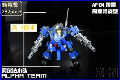 04 no box Kennie, Новое поступление, персональные поделки, Mech ALPHA team gundam, модель конструктора, строительные игрушки, фигурка для творческих детей, подарки - Цвет: 04 no box