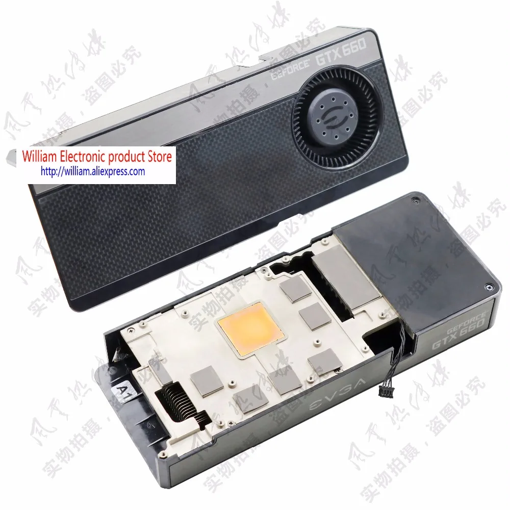 Новый подлинный для EVGA GTX660 GTX650Ti Графика карты кулер Вентилятор охлаждения |