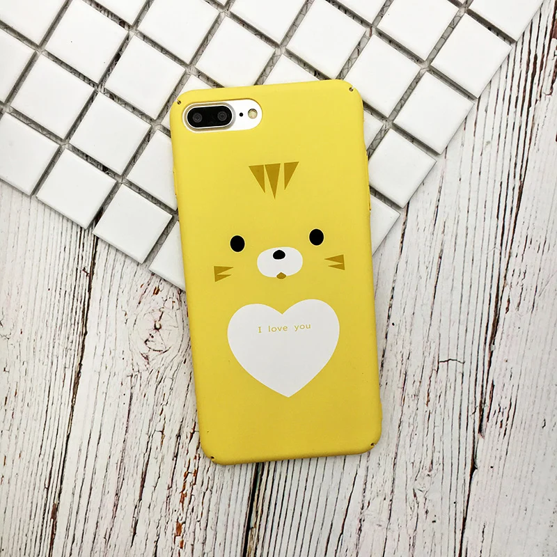Милая пара сердце любовь чехол для iPhone 6 6S плюс телефон X 8 7 Жесткий PC задняя