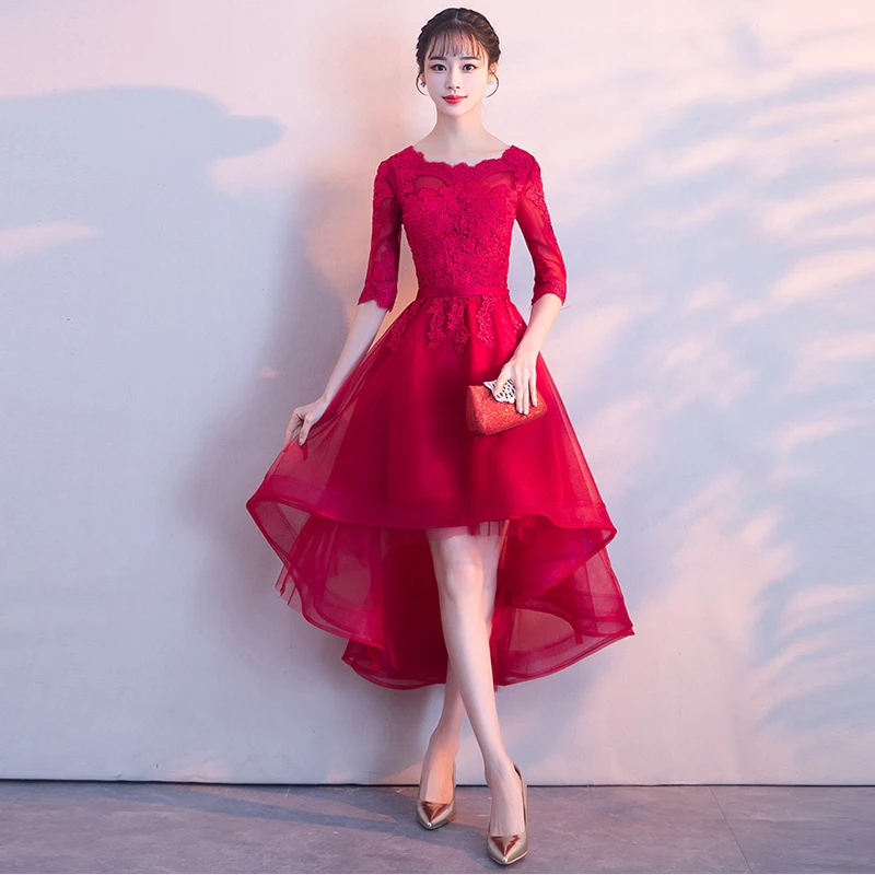 Новинка модное красное темно синее черное платье с вырезом лодочкой и рукавами