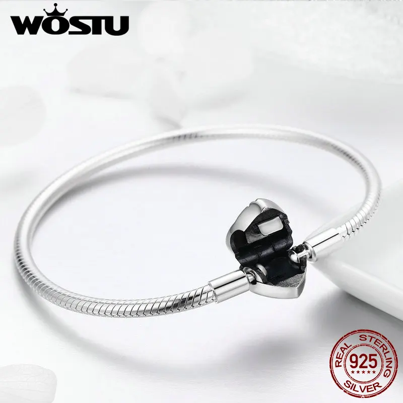 Браслет и браслет WOSTU из серебра 925 пробы с бусинами Древо жизни для женщин