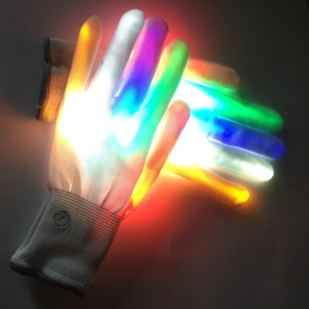 

New Year Gift Stage Show Dancing Magic Light LED Gloves Light Up Flashing Gloves
