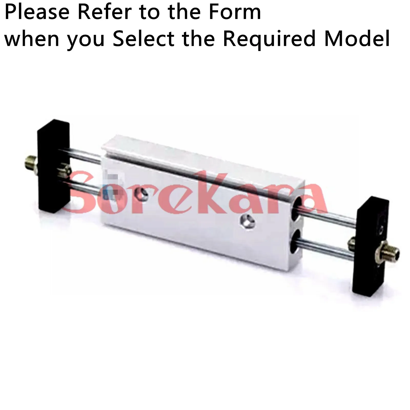 

Air Slide Table Cylinder With Magnet STMB Dual Rod Cylinder Bore 20-25mm Stroke 25-200mm Refer to Form in Description