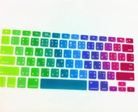 13 us thai rainbow silicone keyboard protector cover skin 10pcs for apple mac macbook pro 13 15 17 air retina 13 for mac book