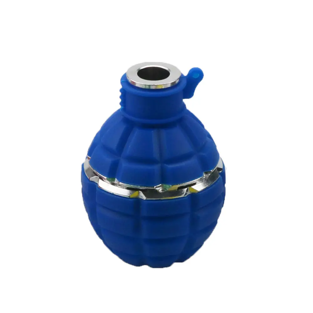Blue SY 1 шт., кальян, креативная крутая ручная граната, чаша для кальяна, защитная крышка, металлическая чаша, хранитель тепла, аксессуары для курения, пять цветов - Цвет: Blue