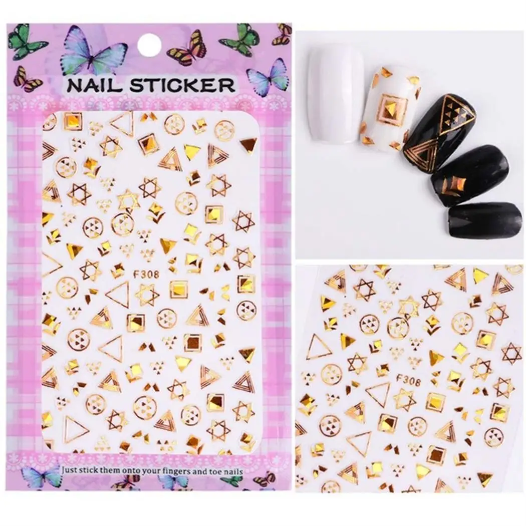 Модный Инструмент цветной стикер украшение для ногтей 6 г разные цвета узоры тип