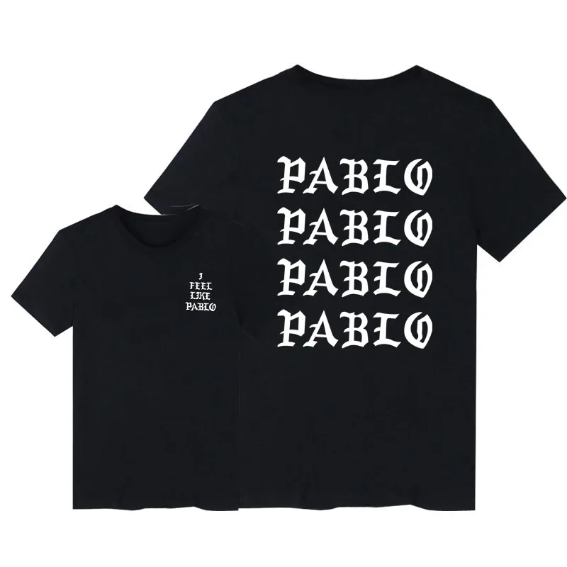 27 Футболка Kanye West The I Life Of Pablo Kanye, мужская летняя брендовая одежда, футболка I Feel like Paul Kanye, футболка Homme - Цвет: 27