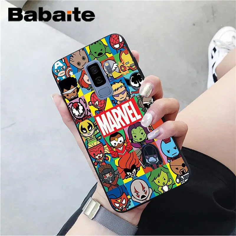 Babaite Marvel Мстители Jorker Dead Pool черный мягкий чехол для телефона samsung GALAXY Note2 Note3 Note4 Note5 Note7 Note8 Note9