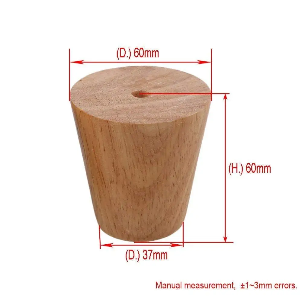 

4pcs 6cm Height Wooden Furniture legs Oblique Tapered Reliable Sofa Table Feet Couch Dresser Armchair foot Oak Wood More gift