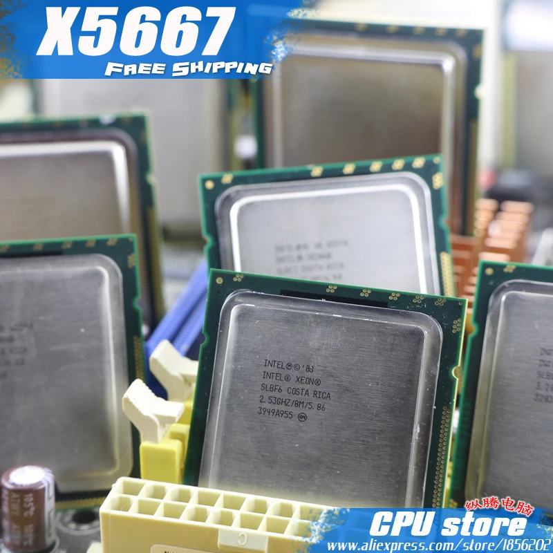 Процессор Intel Xeon X5667 3 06 ГГц LGA1366 12 МБ L3 95 Вт кэш-памяти четыре ядра серверный ЦП есть