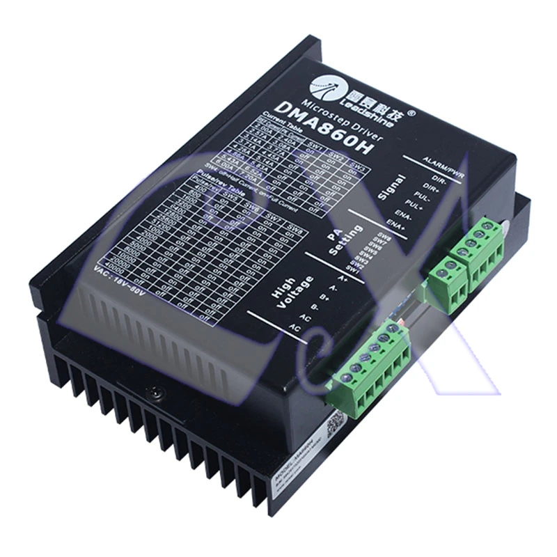 Оригинальный двухфазный цифровой шаговый двигатель Leadshine DMA860H 36-75VAC 7.2A MA860 |
