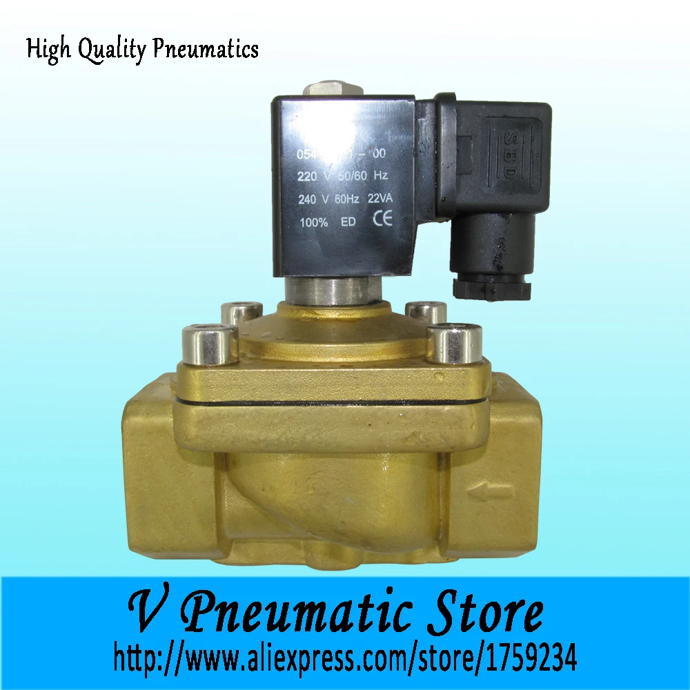Нормально замкнутый латунный электромагнитный клапан 3/4 дюйма 24 В|24v solenoid valve|solenoid