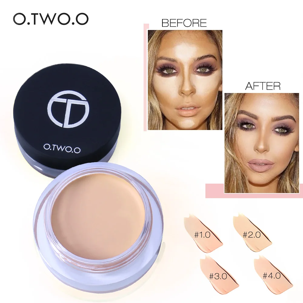 O.TWO.O Face Concealer Cream Makeup Primer Cover Pore Wrinkle Foundation Base Eyes Make Up Oil-Control Long Lasting | Красота и