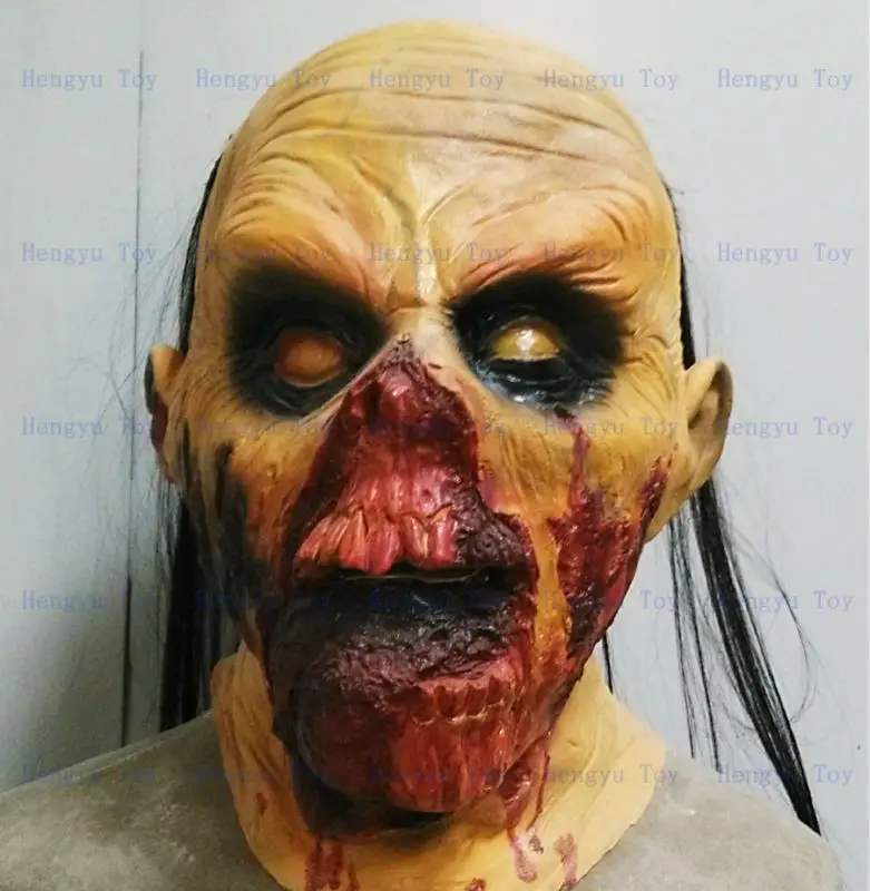 

MENS SCARY ZOMBIE MUTANT FACE DELUXE LATEX HALLOWEEN FANCY DRESS COSTUME MASK