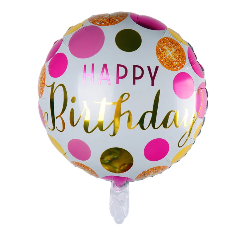 BINGTAIN 18 дюймов новый день рождения счастливый алюминиевый шар для дня вечерние