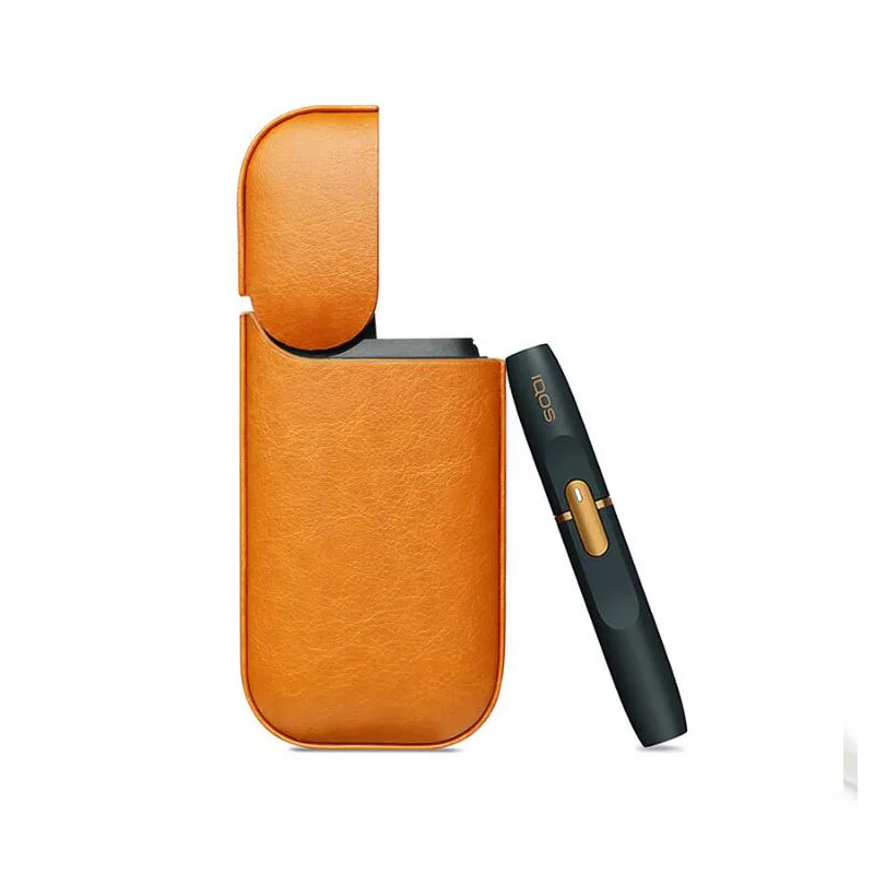 02yellow JINXINGCHENG чехол для IQOS 2,4 Plus чехол для IQOS кожаный чехол защитный держатель - Цвет: 02yellow