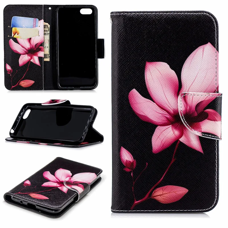 Для Coque huawei Y6 чехол, кожаный чехол для Fundas huawei Y9 чехол Y5 чехол с откидной крышкой с бумажником и подставкой Чехол для телефона s